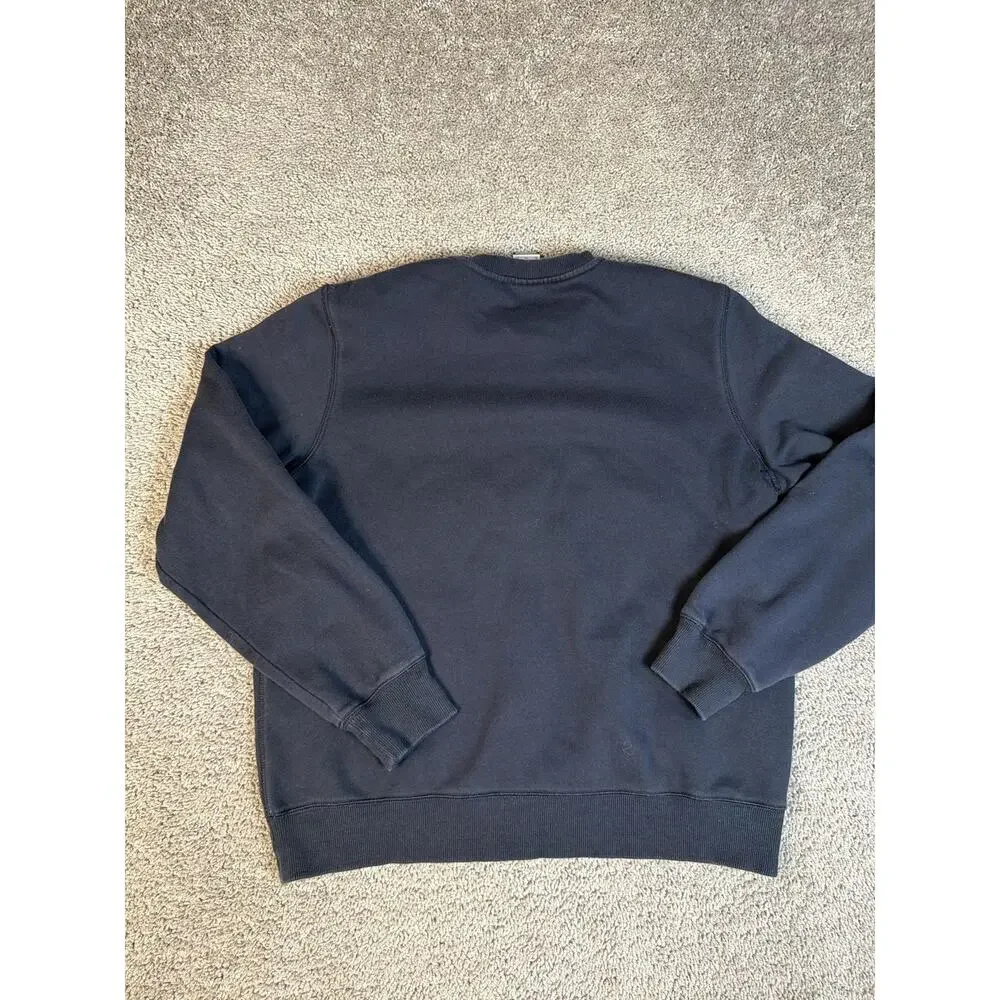 Nike Sweatshirt Womens XL Blue Pullover Crewneck Heavyweight Lined Fleece